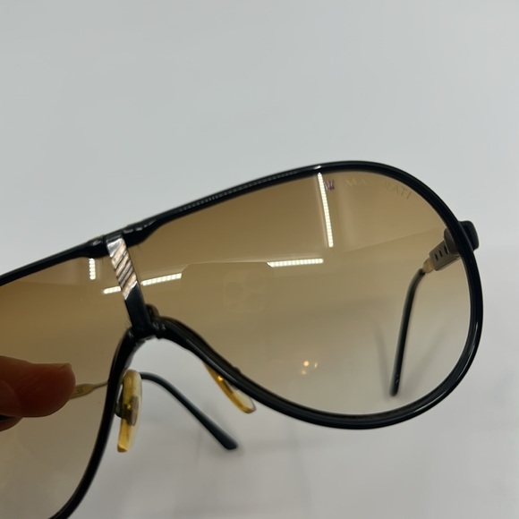 Vintage Maserati Brown Aviator Sunglasses - Picture 5 of 16
